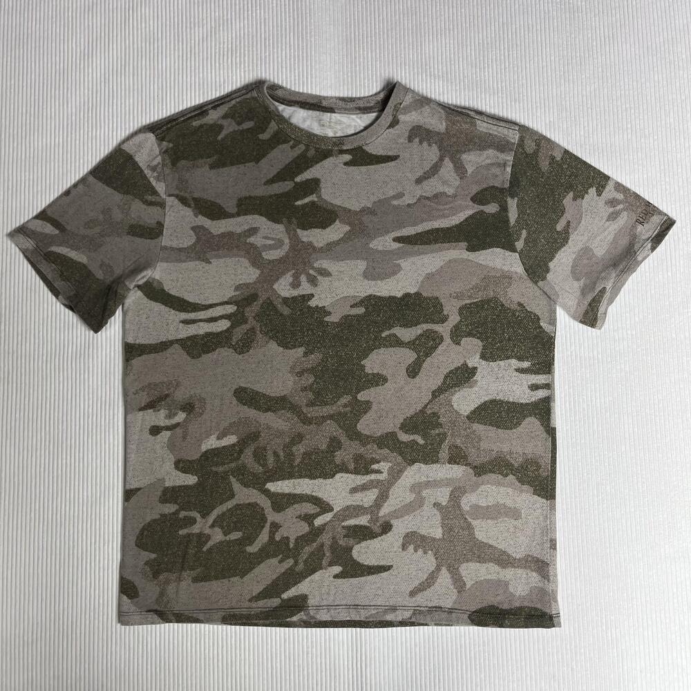 RedHead Shirt Mens L Green Camo Logo Tee Short Sleeve Crewneck Hunting Outdoor